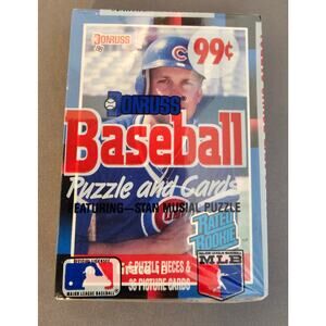 1988 Donruss MLB Sealed Jumbo Pack - Mark Grace rookie - 36 cards & 6 Puzzle Pcs